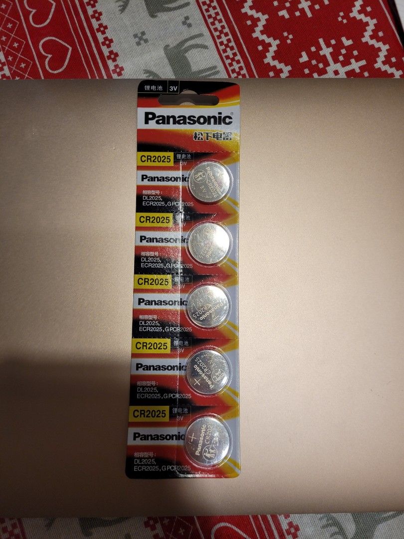 CR2025 3V Panasonic, Photography, Photography Accessories, Batteries