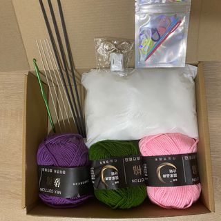 Crochet Flower Starter Kit with Fairy Lights