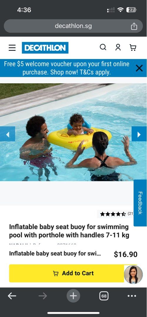 Swim buoy decathlon hotsell
