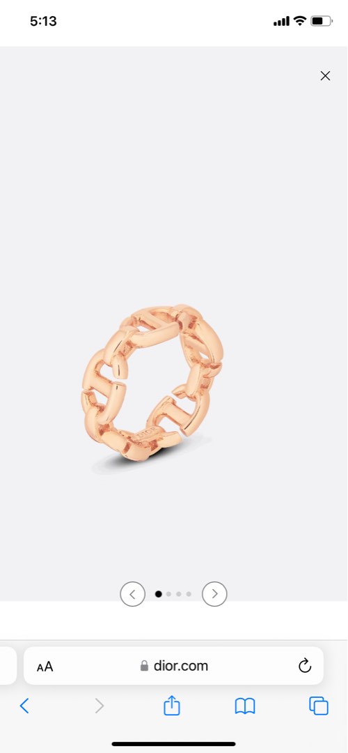 Dior CD Navy Ring Luxury Accessories on Carousell