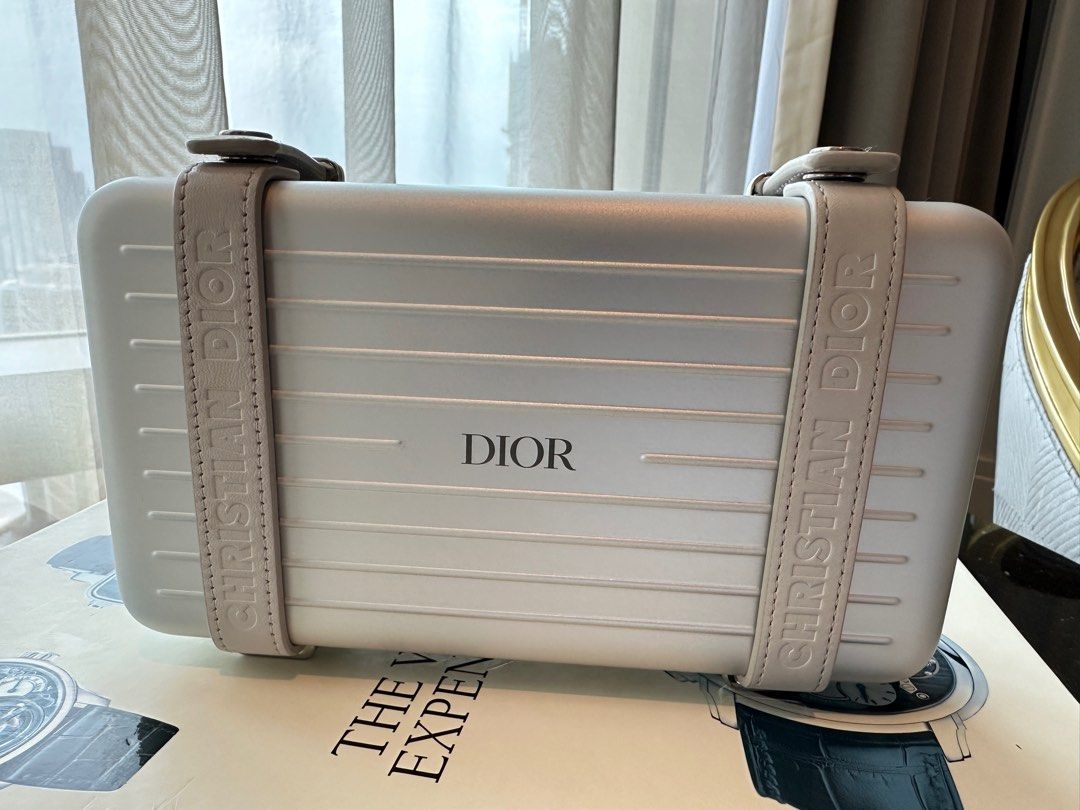 Dior x Rimowa clutch (silver) * Full set*, 名牌, 手袋及銀包 Carousell