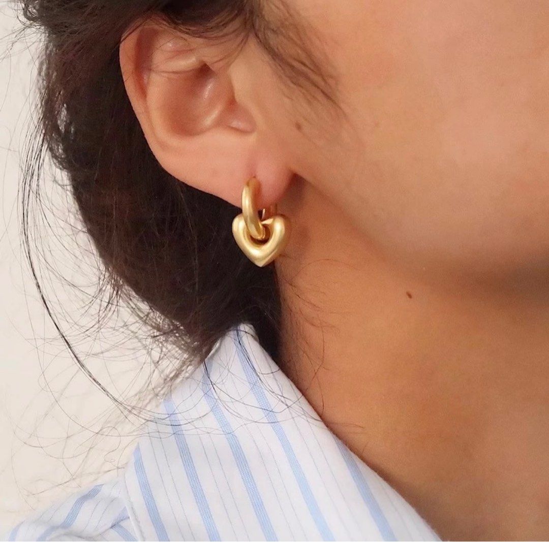 Double sales round earrings