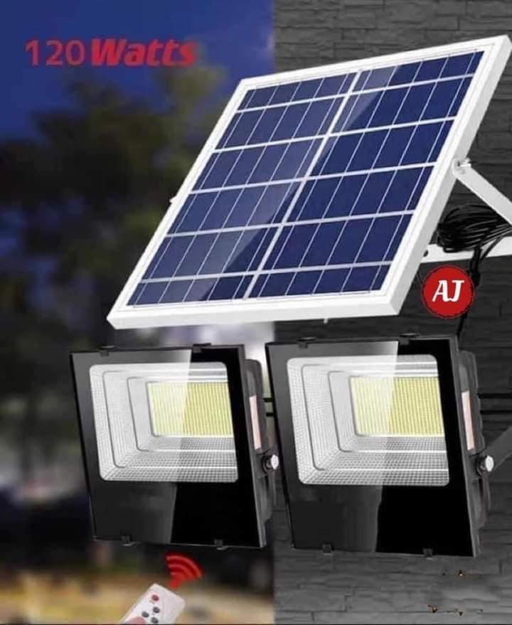 double solar light w/one solar panel, Furniture & Home Living, Lighting ...