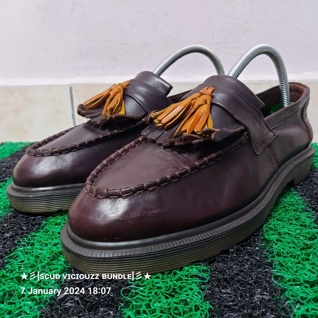 Dr martens adrian cheap tassel loafers in navy