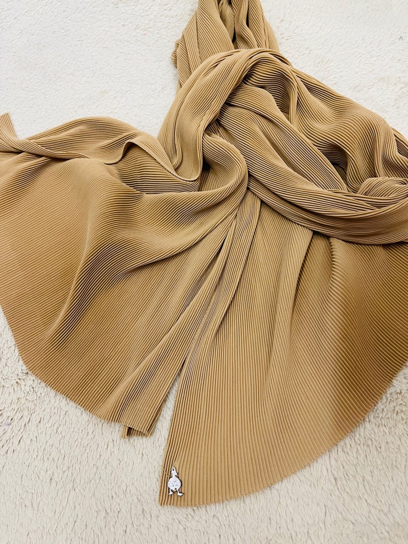 tutorial pleated shawl duck