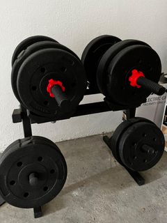 Opti vinyl online dumbbell set 30kg