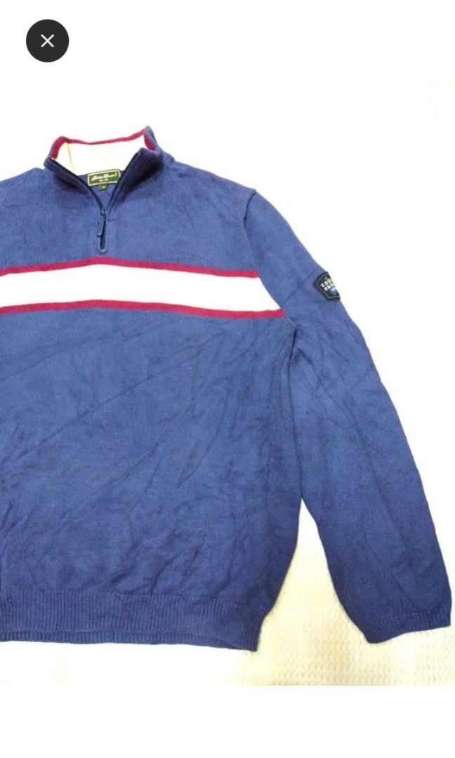 EDDIE BAUER SWEATSHIRT PULLOVER JACKET PIT 22.5X27 Men s