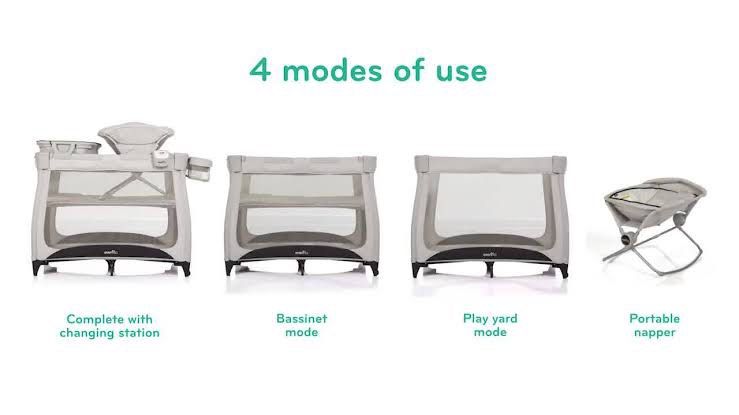 Evenflo Crib villa 4in1 Babies Kids Baby Nursery Kids