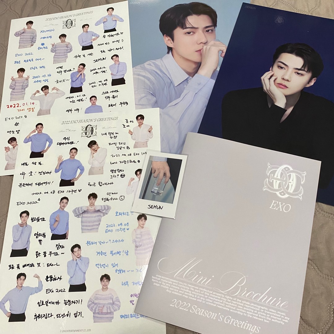 EXO Seasons Greetings 2022 (inclusions), Hobbies & Toys, Memorabilia