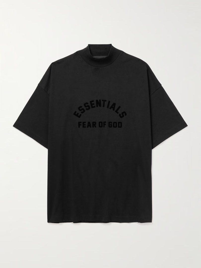 FEAR OF GOD ESSENTIALS Oversized Logo-Appliquéd Cotton-Jersey