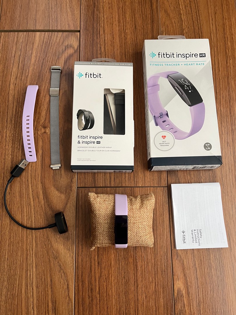 Fitbit Inspire HR Fitness Tracker + Heart Rate with free 2 straps ...