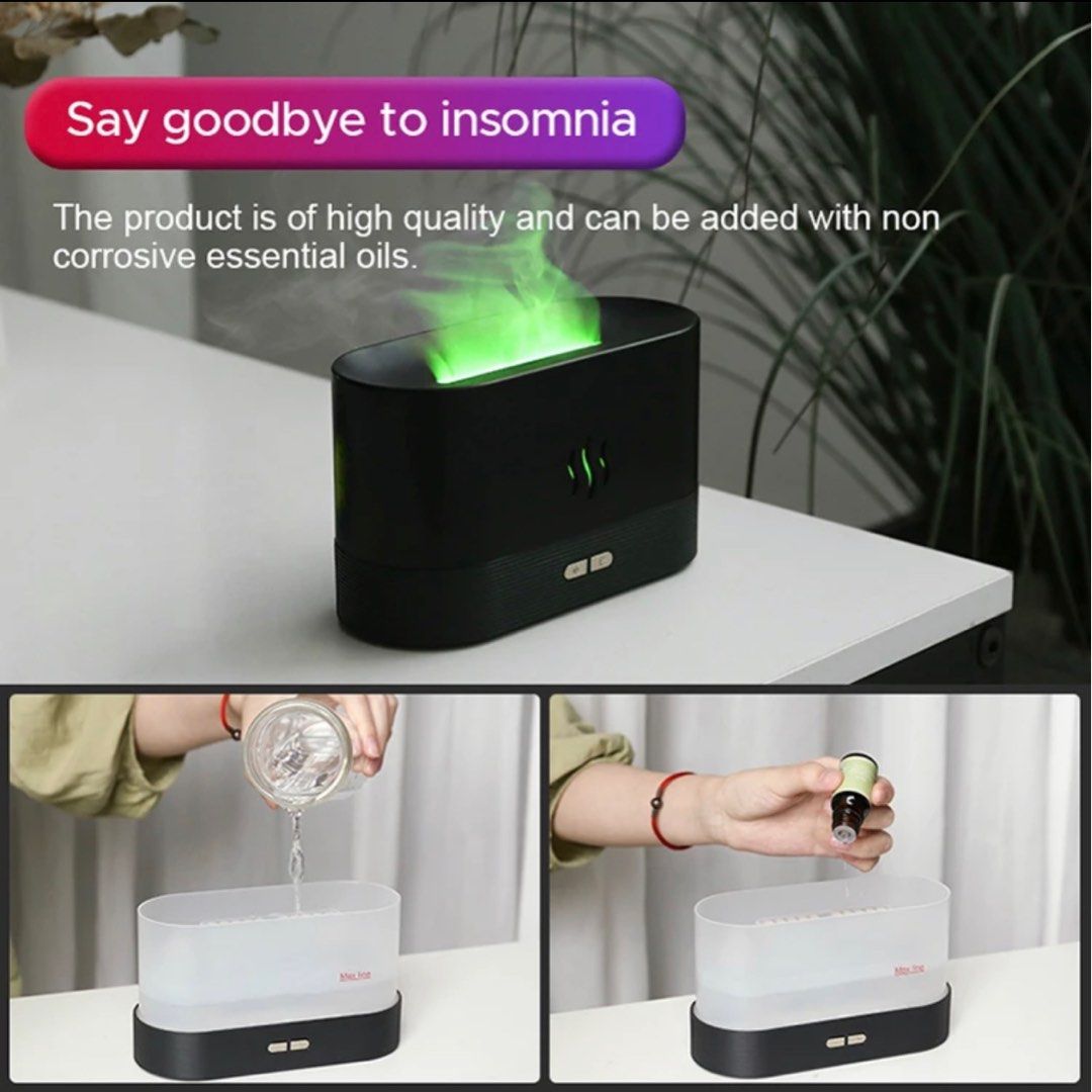 FLAMING DIFFUSER🔥 (Category: Air Purifiers & Dehumidifiers) located in Singapore. Submitted by h_shopping (Listing ID 1277552866, Image 5). Description: Introducing the FLAMING DIFFUSER – Elevate Your Space with Serenity and Style! 🌟 Immerse yourself in the enchanting ambiance of our Flame Life Diffuser, where sophistication meets tranquility. Experience the following key features: 🔥 Flame-Like LED Lights: Revel in the mesmerizing dance of rea
