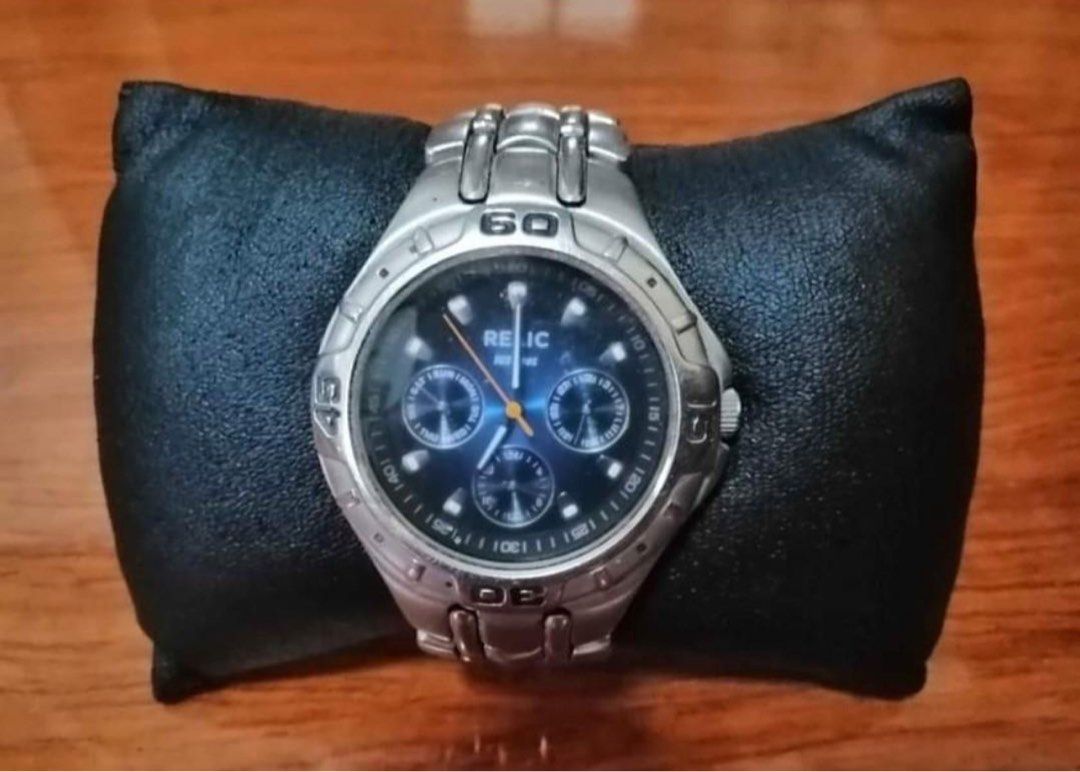 FOR SALE Relic Chronograph Watch Blue Dial