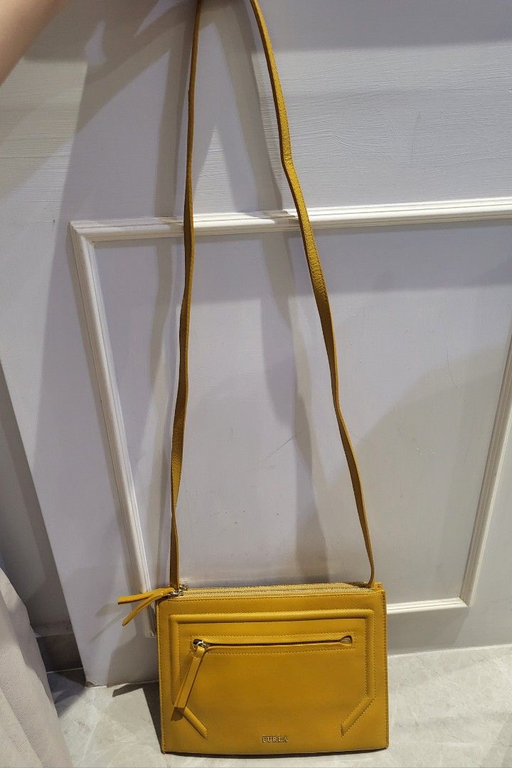 Furla mustard new arrivals bag