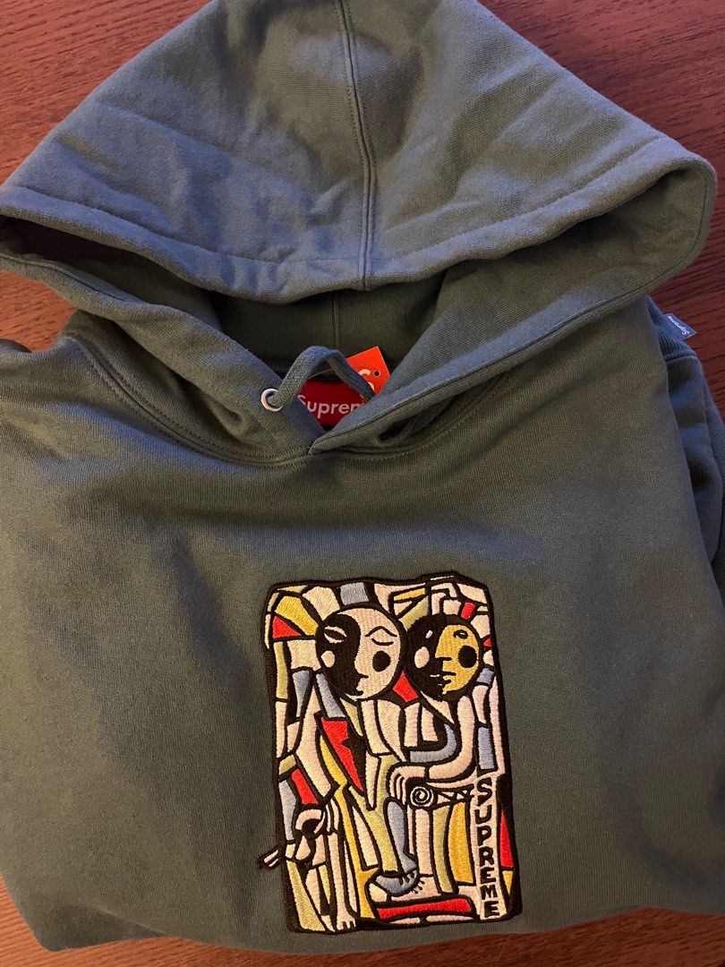 FW23 Supreme Neil Blender Mosaic Hooded Sweatshirt 刺繡圖騰衛衣 