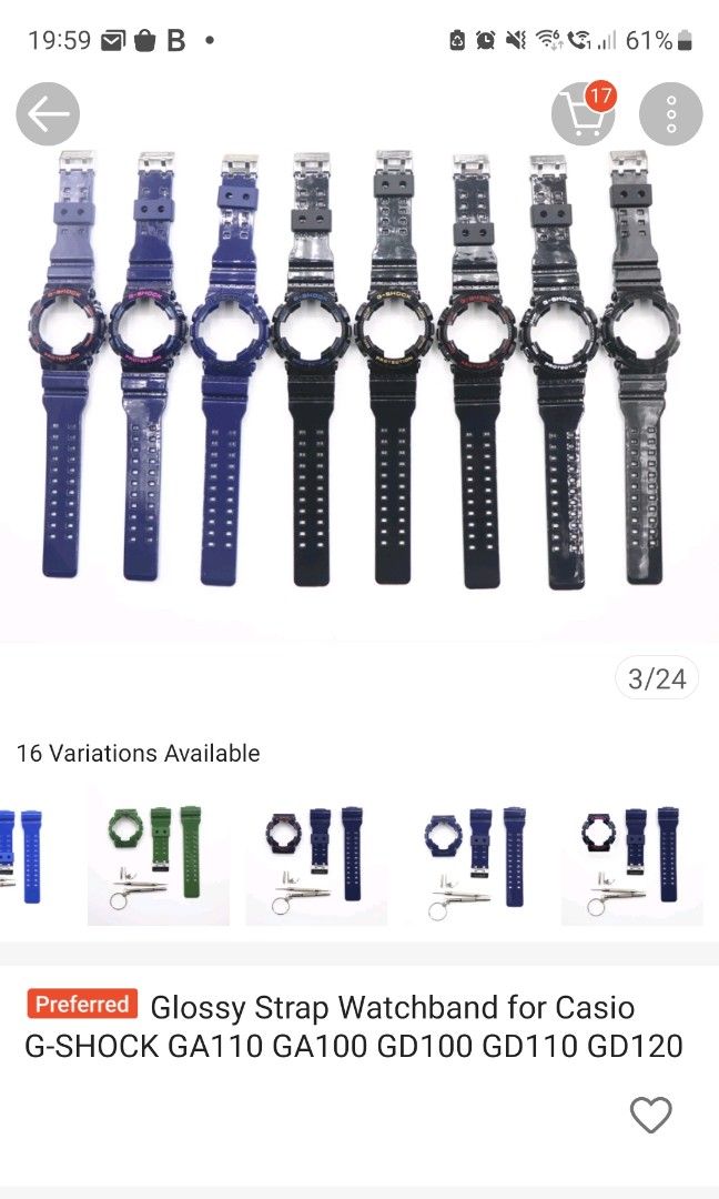 G shock ga hot sale 100 band replacement