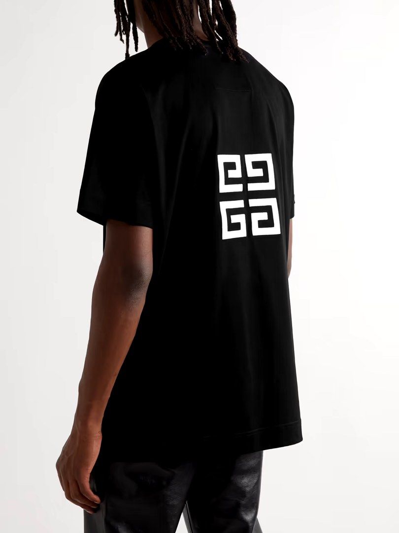 Black 4G Embroidered Oversized T-Shirt