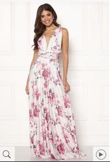 Abeila Strapless Maxi Dress Pink Multi