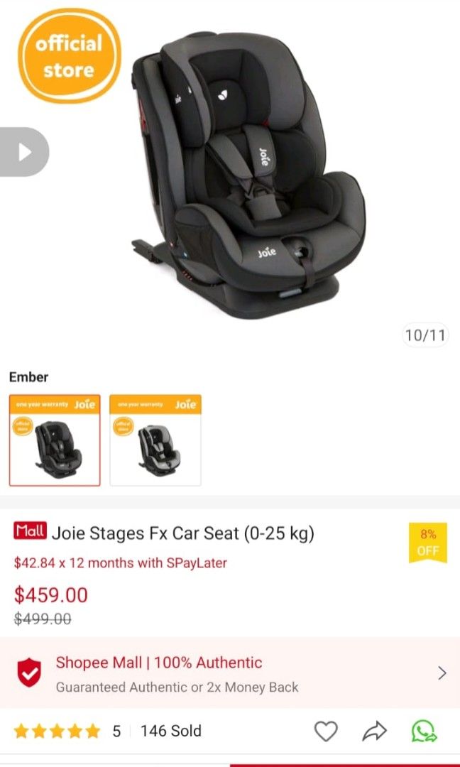Joie stages on sale sale