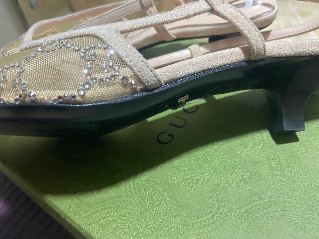 Gucci embellished heels sales