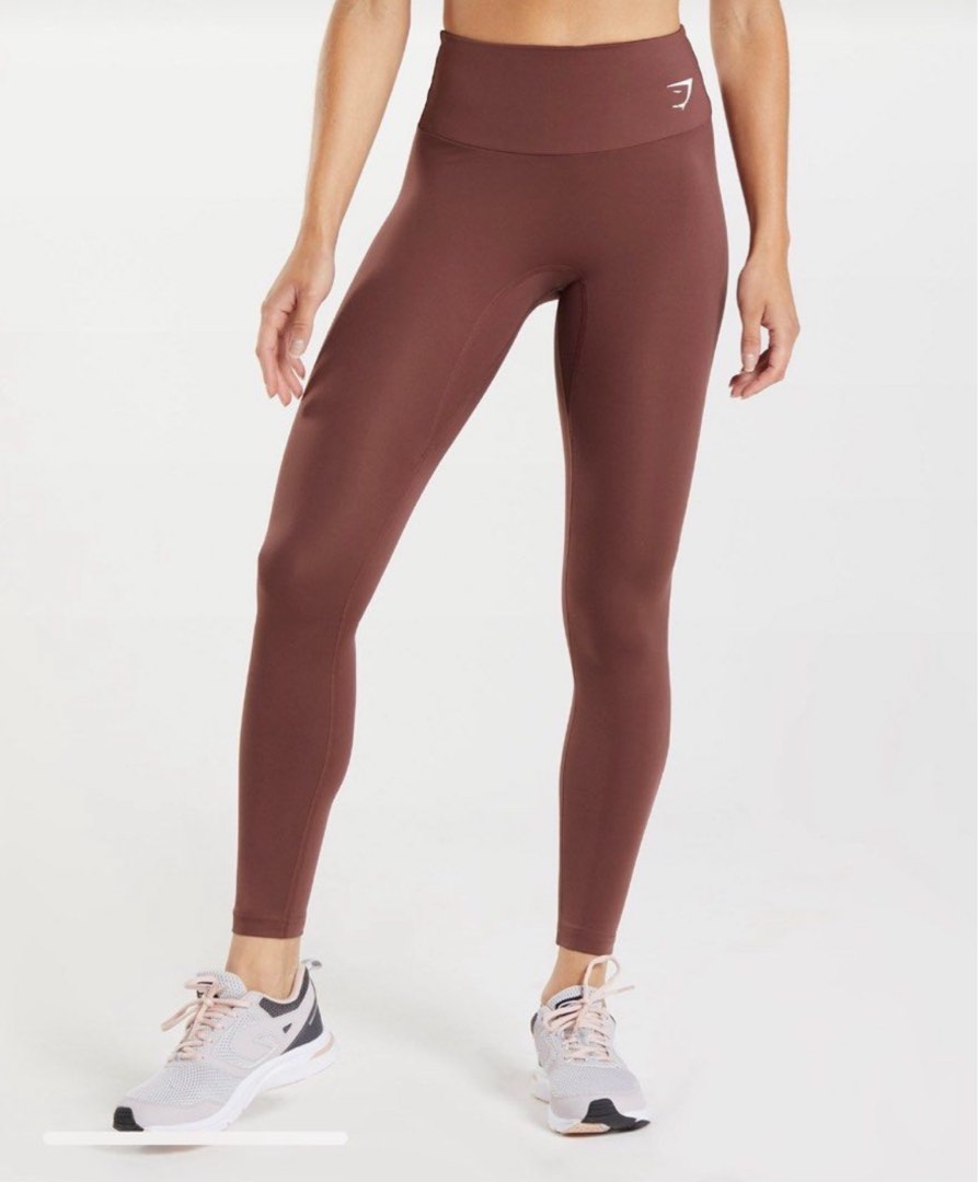 Gymshark Cherry Brown Tights Legging Women s Fashion