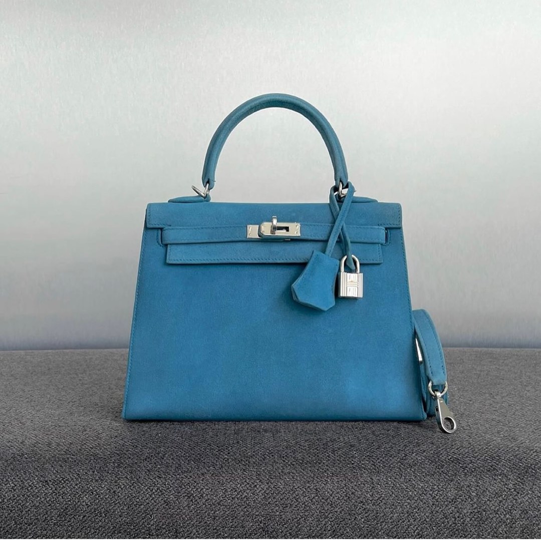 Hermes kelly 2025 blue jean