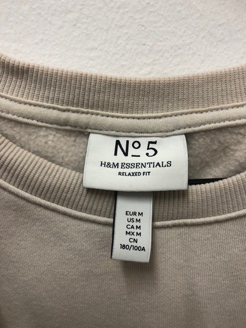H M GREY SWEATSHIRT Women s Fashion Tops Shirts on Carousell