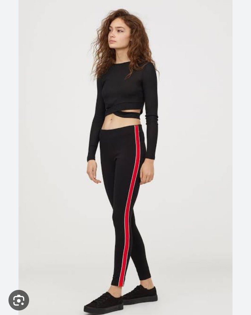 H&M leggings, Women's Fashion, Bottoms, Other Bottoms on Carousell