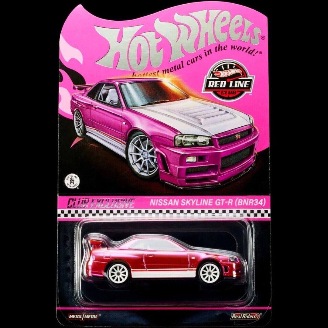 Hot Wheels RLC Exclusive Pink Editions Nissan Skyline GT-R BNR34
