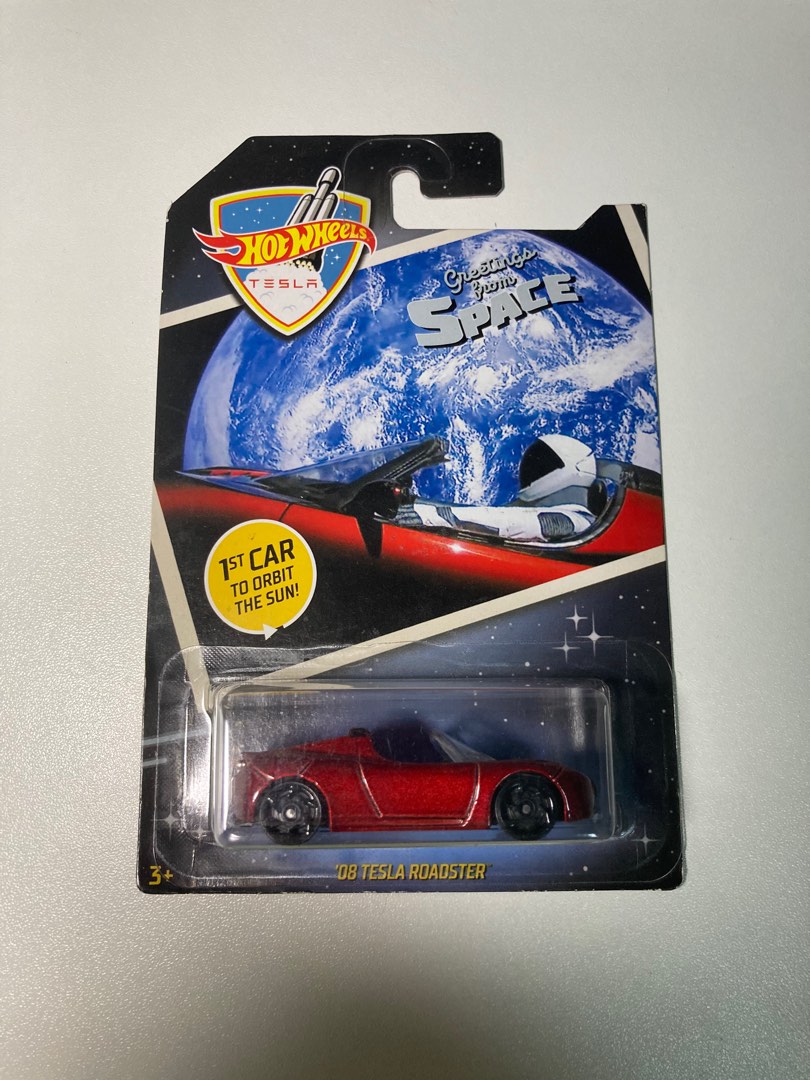 Hot wheels tesla roadster greetings from space top