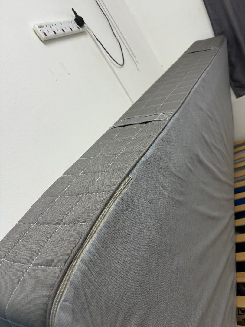 IKEA HOVAG SINGLE BED AND MATTRESS, Furniture & Home Living, Furniture