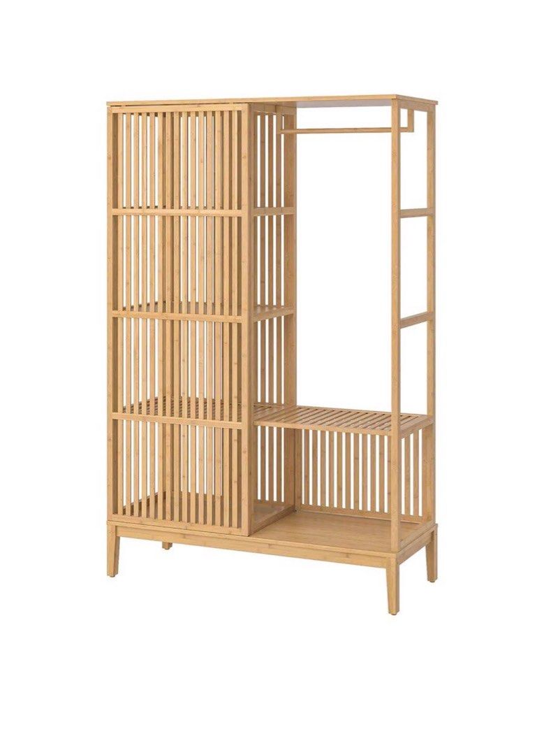 Ikea bamboo outlet wardrobe