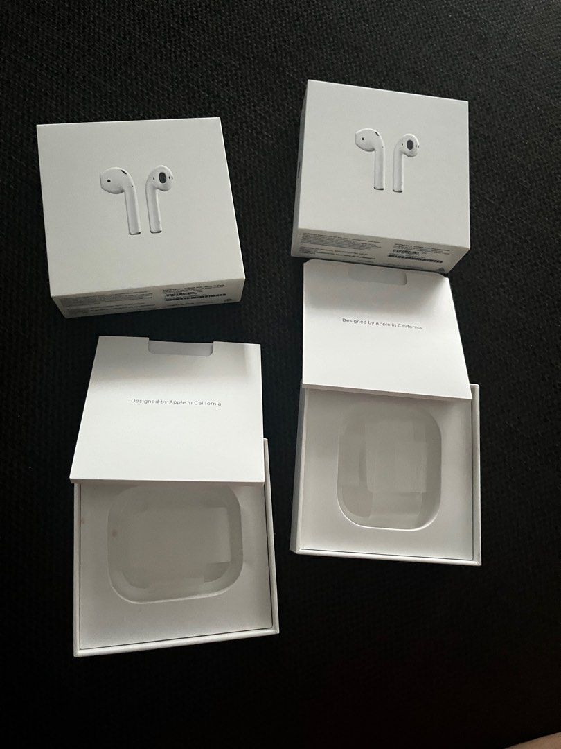 1 each iPhone 13 mini airpods empty boxes