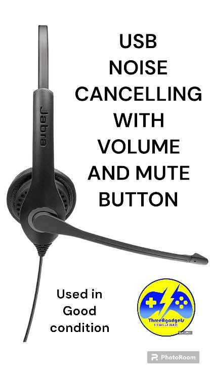 Jabra wireless headset mute button top