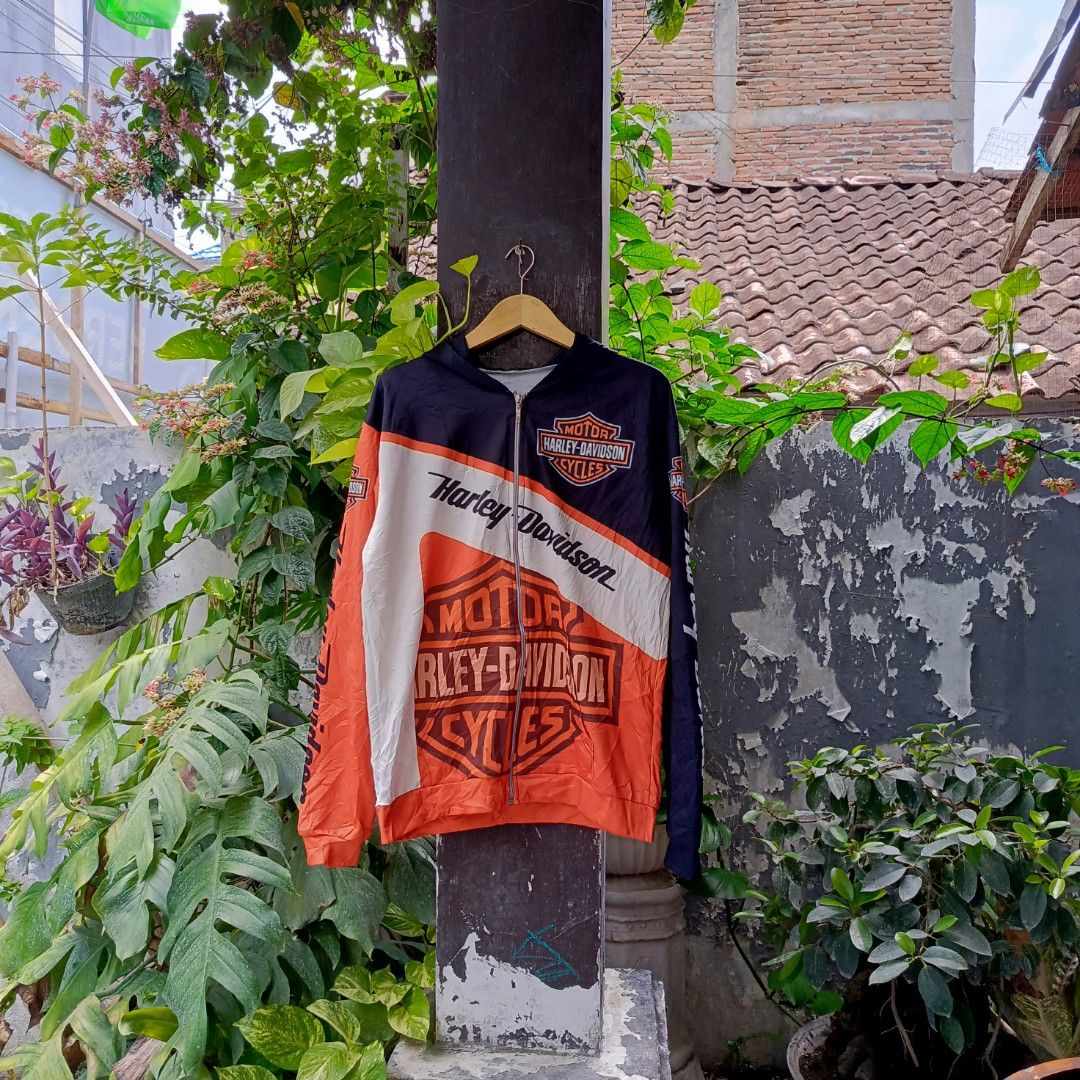 Jaket Harley Davidson Fashion Fesyen Pria Pakaian Atasan di