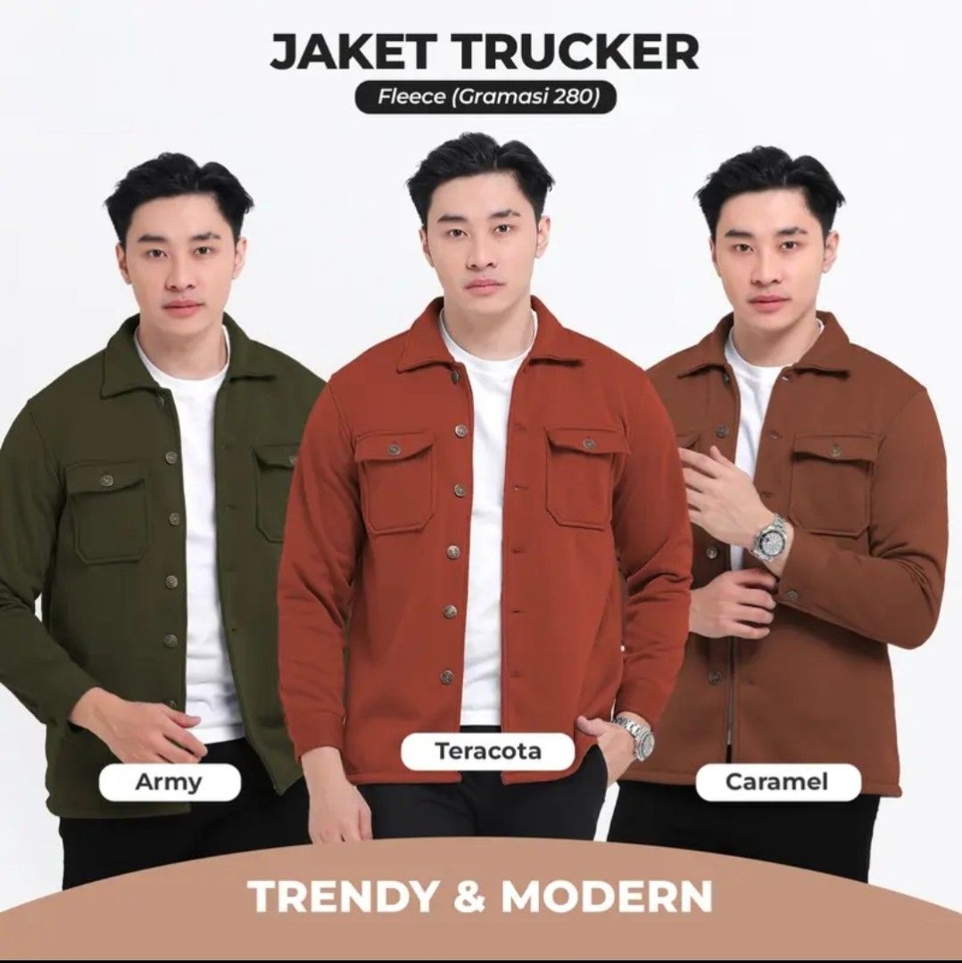 Jaket Trucker Fesyen Pria Pakaian Atasan di Carousell