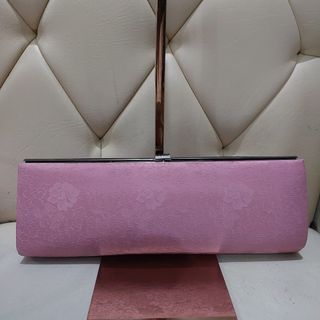 Japan pink silk long clutch bag/ party bag
