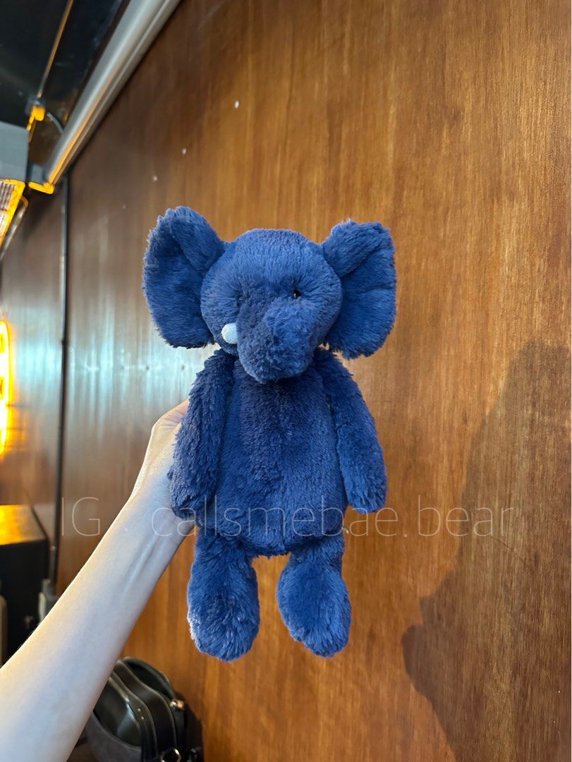 Jellycat Bashful Blue Elephant Size M Babies Kids Babies