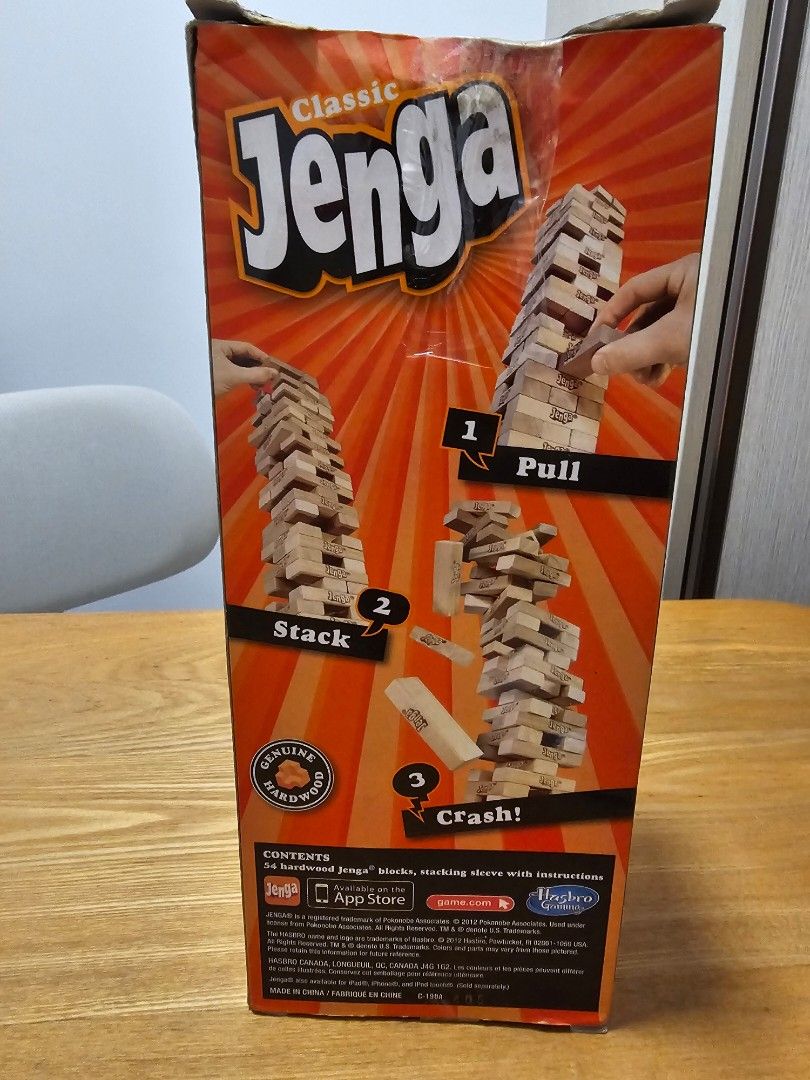 Jenga - Stack up, Hobbies & Toys, Toys & Games on Carousell