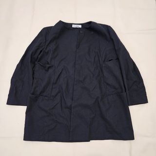 Uniqlo MARNI Oversized Open Collar Shirt Size S M L Navy Blue