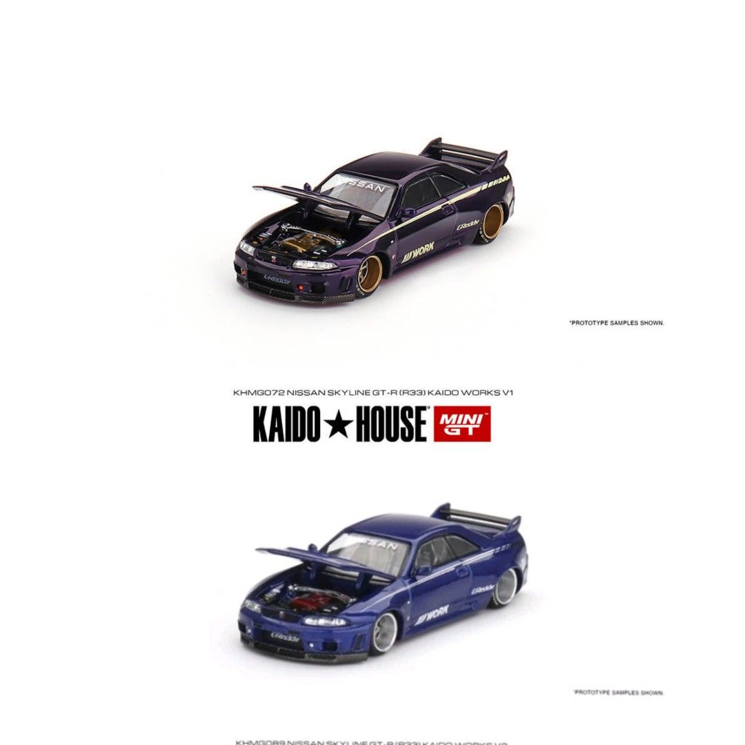 Kaido House x Mini GT Nissan GT-R R33 Kaido Works V1 KHMG072 1/64 CHASE