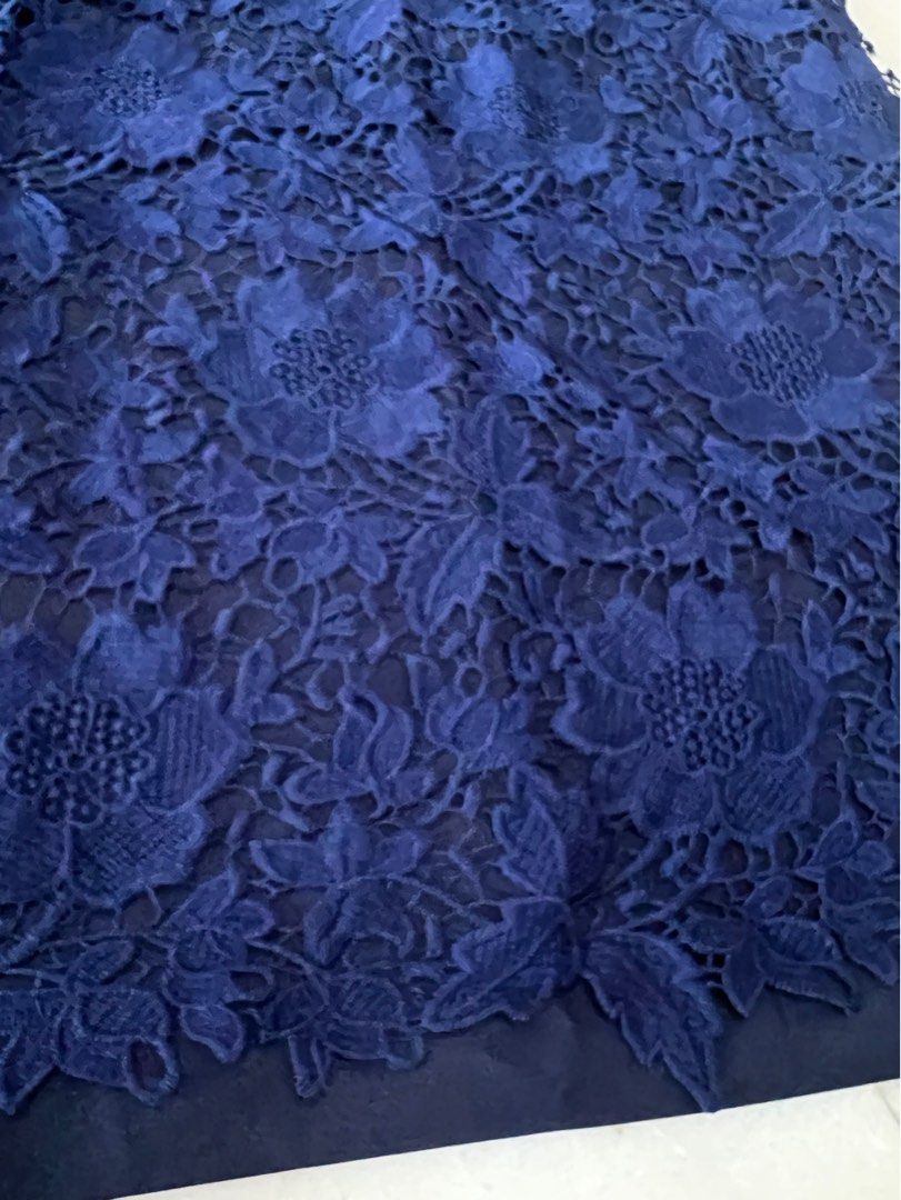 Kain Ela Prada Lace Biru