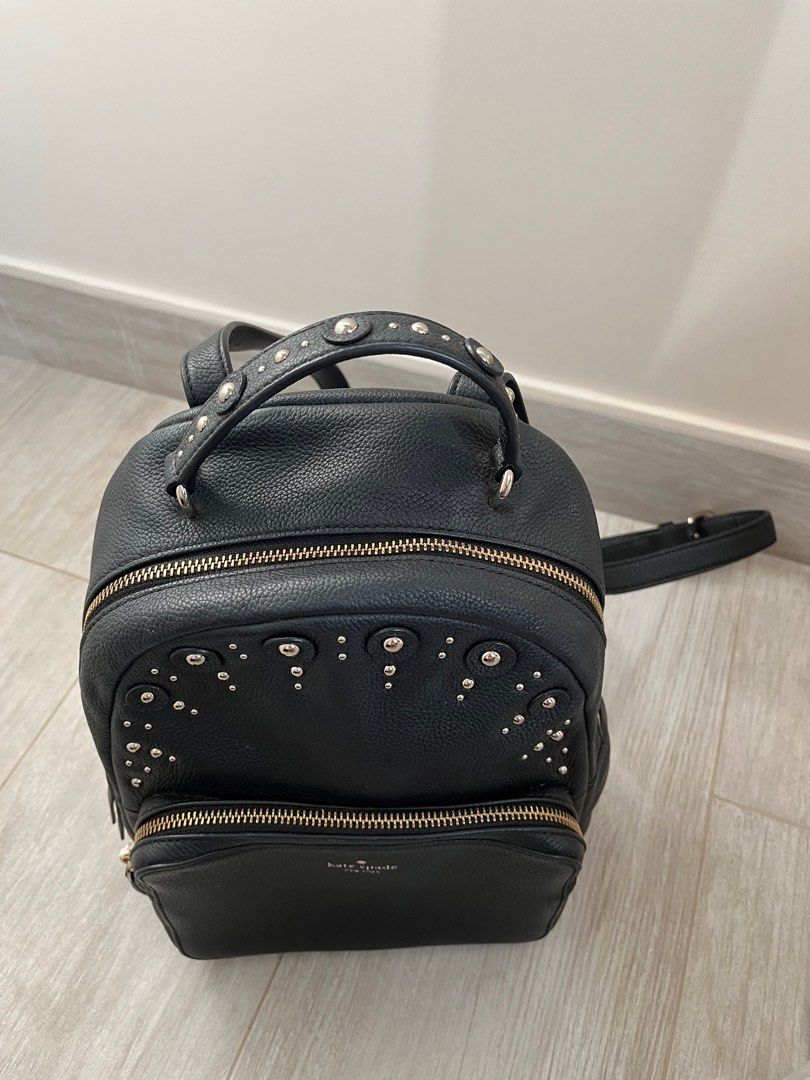 Kate Spade Larchmont Ave Studded Leather Mini Nicole Backpack Carousell