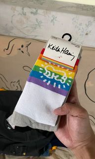 3 pcs. Kieth Haring Rainbow Socks