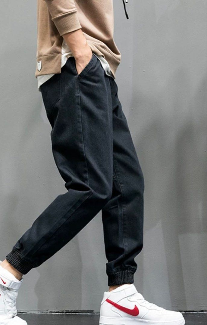 Korean style Men autumn winter wear pants trousers