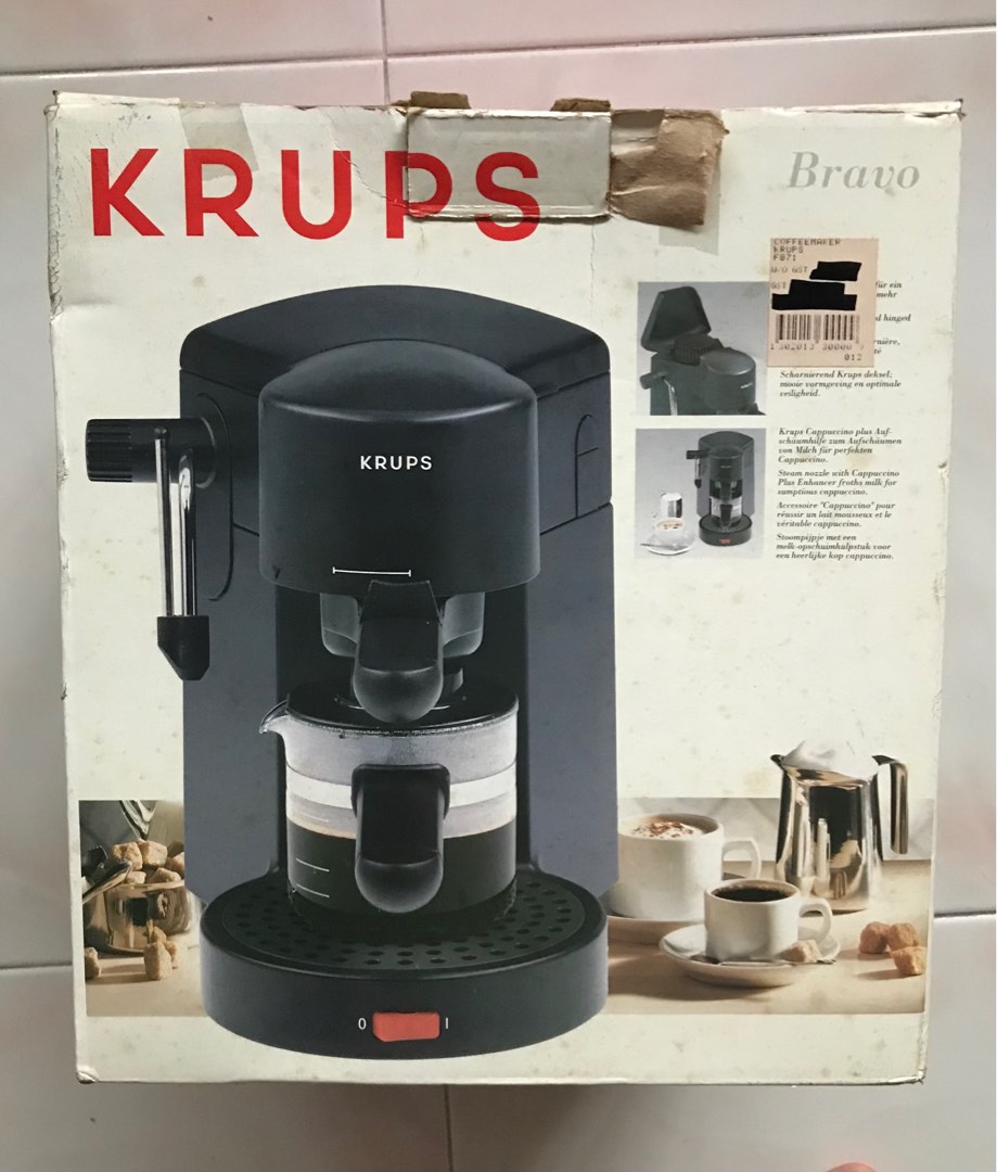 Krups expresso machine Bravo F861 with user manual n accessories , TV