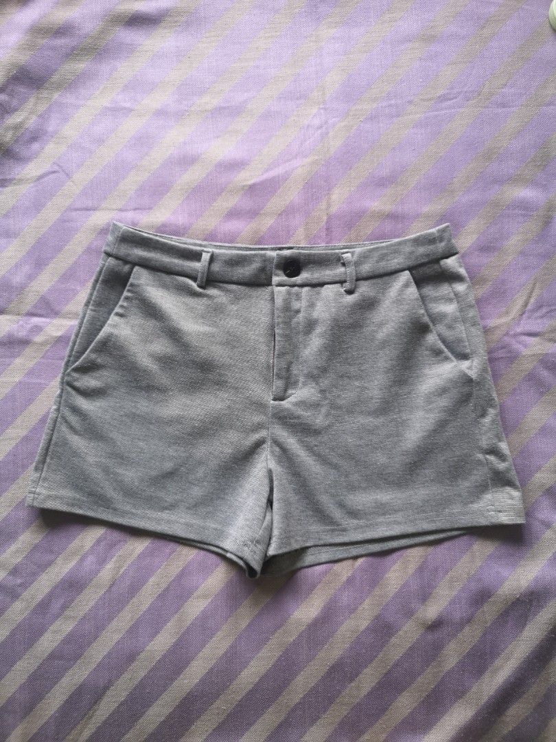 Ladies Short Pants Grey color, Women's Fashion, Bottoms, Shorts on Carousell
