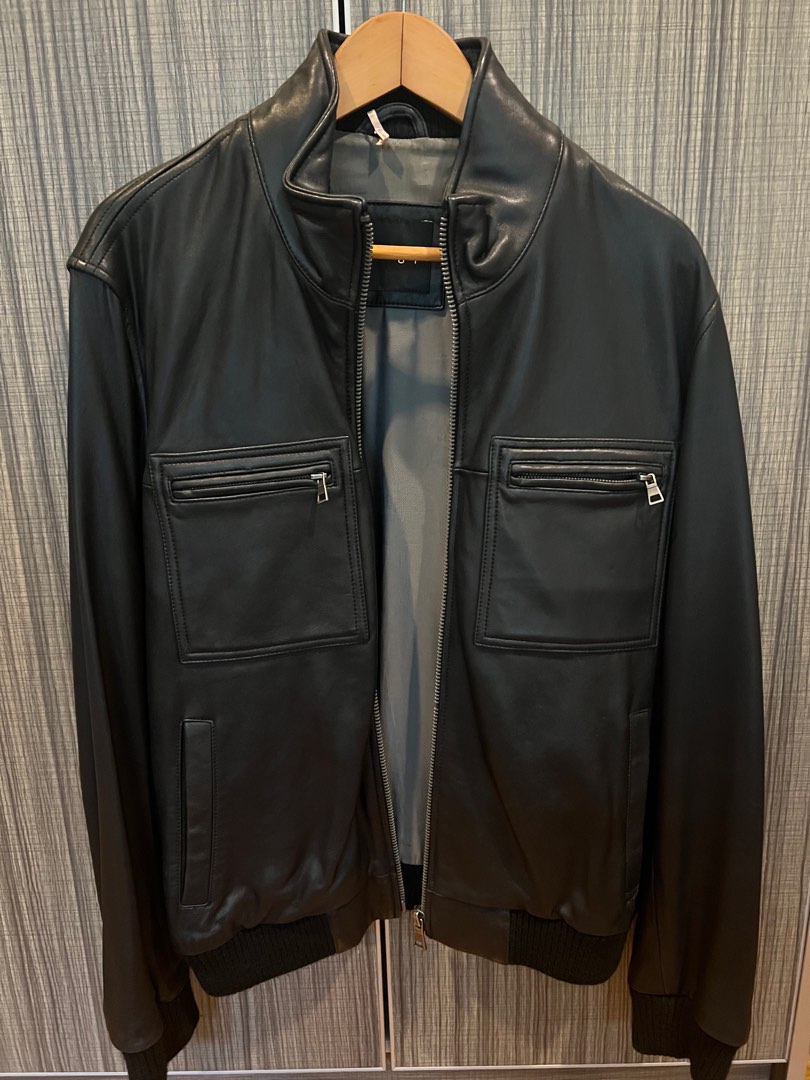 LEATHER JACKET FAUX MARKS SPENSERS AUTOGRAPH Men s Fashion