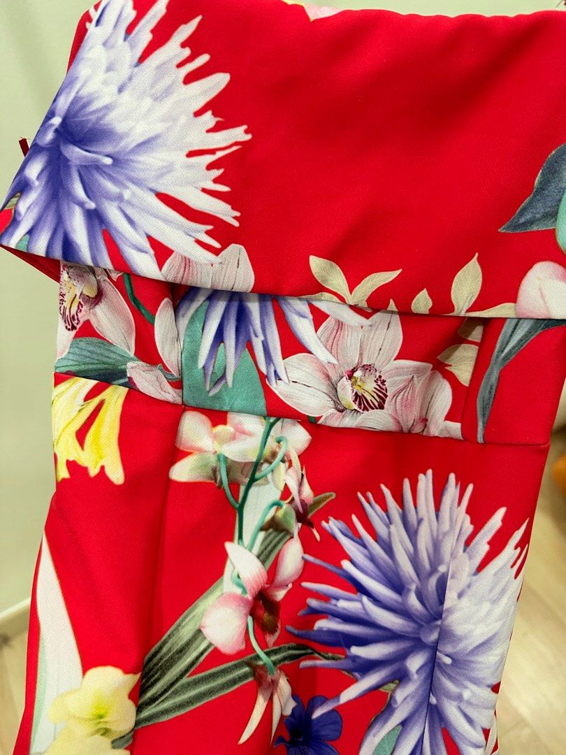 Lipsy red floral dress on sale