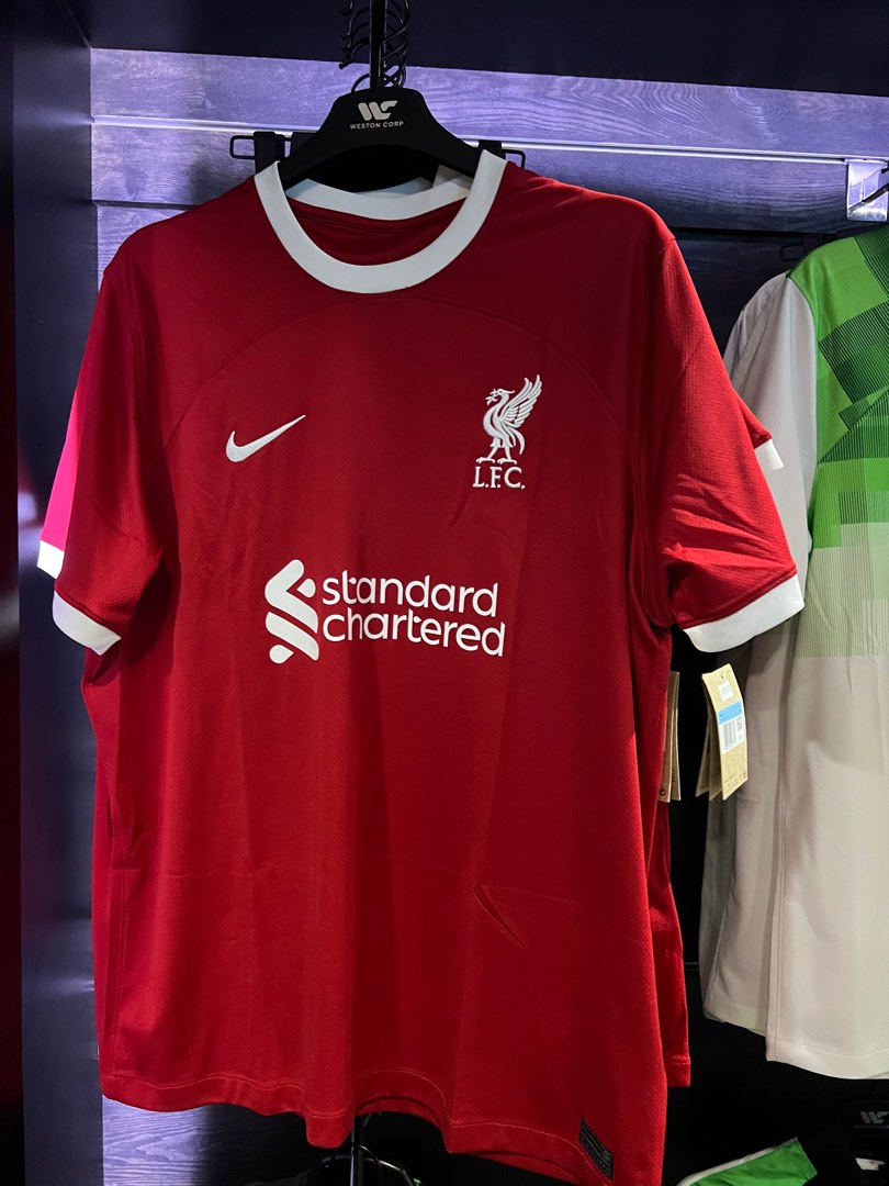 Liverpool Home Jersey 23-24, Men's Fashion, Activewear on Carousell